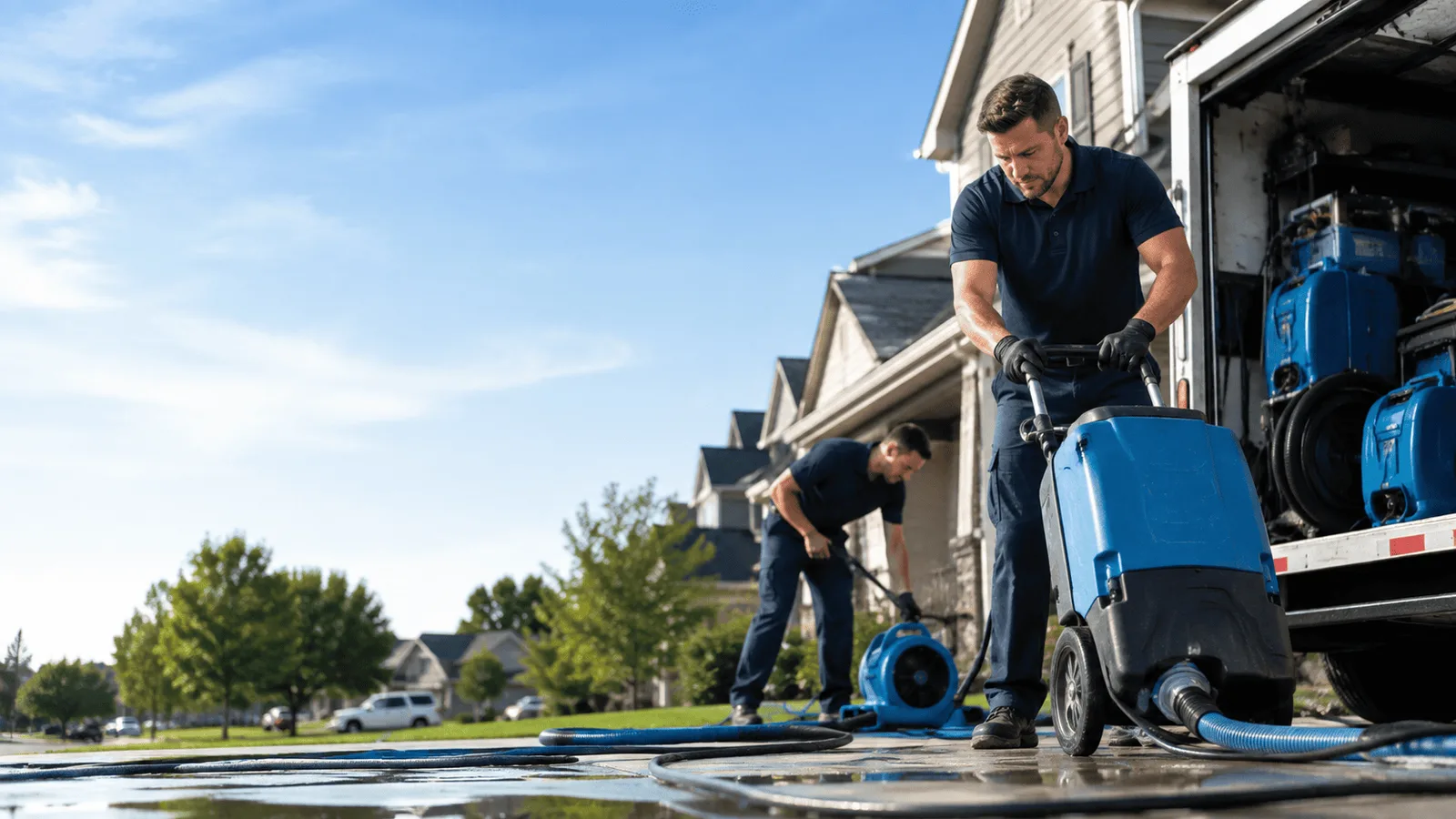 Dehumidification being performed in West Chester, PA